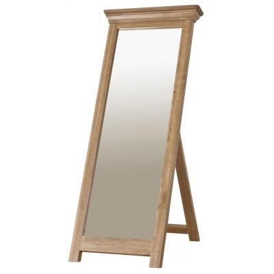 Limoges Solid Oak Floor Standing Mirror
